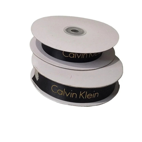 Calvin KLEIN Gift Wrap Ribbon Black aprox 45 yards - Picture 1 of 2